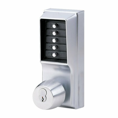 SIMPLEX Kaba Mechanical Pushbutton Knob Lock Combination with Key Override; 2-3/4in Backset and Best 1021B26D